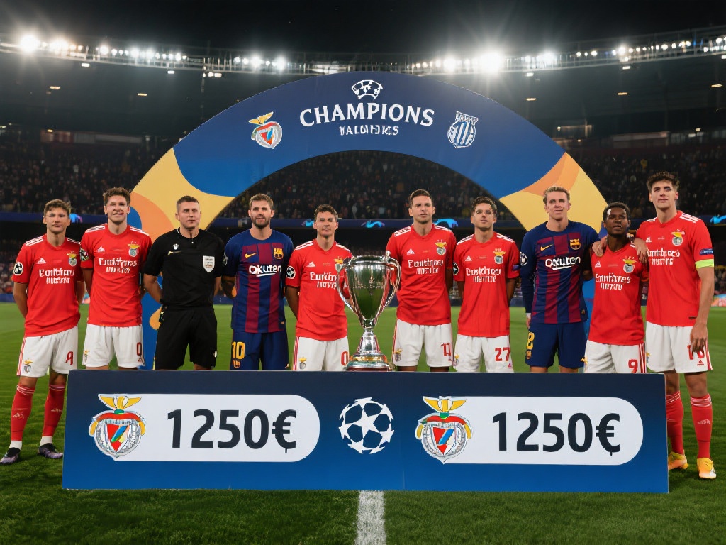 本菲卡淘汰巴萨或获1250万欧,总奖金逼近8430万 赛季奖金的分配不仅彰显了欧冠赛场上的经济